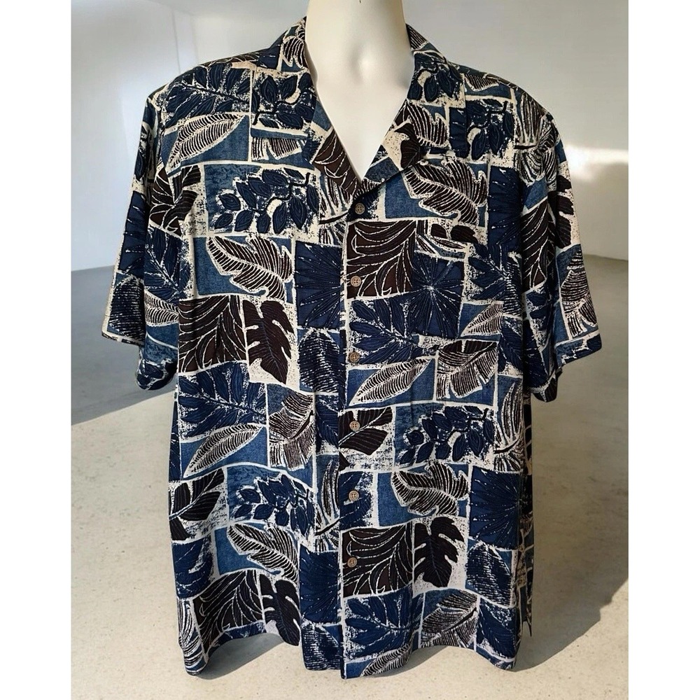 Batik Bay Hawaiian Shirt Adult Extra Large Silk/Rayon Blend  Beach Mens Summer